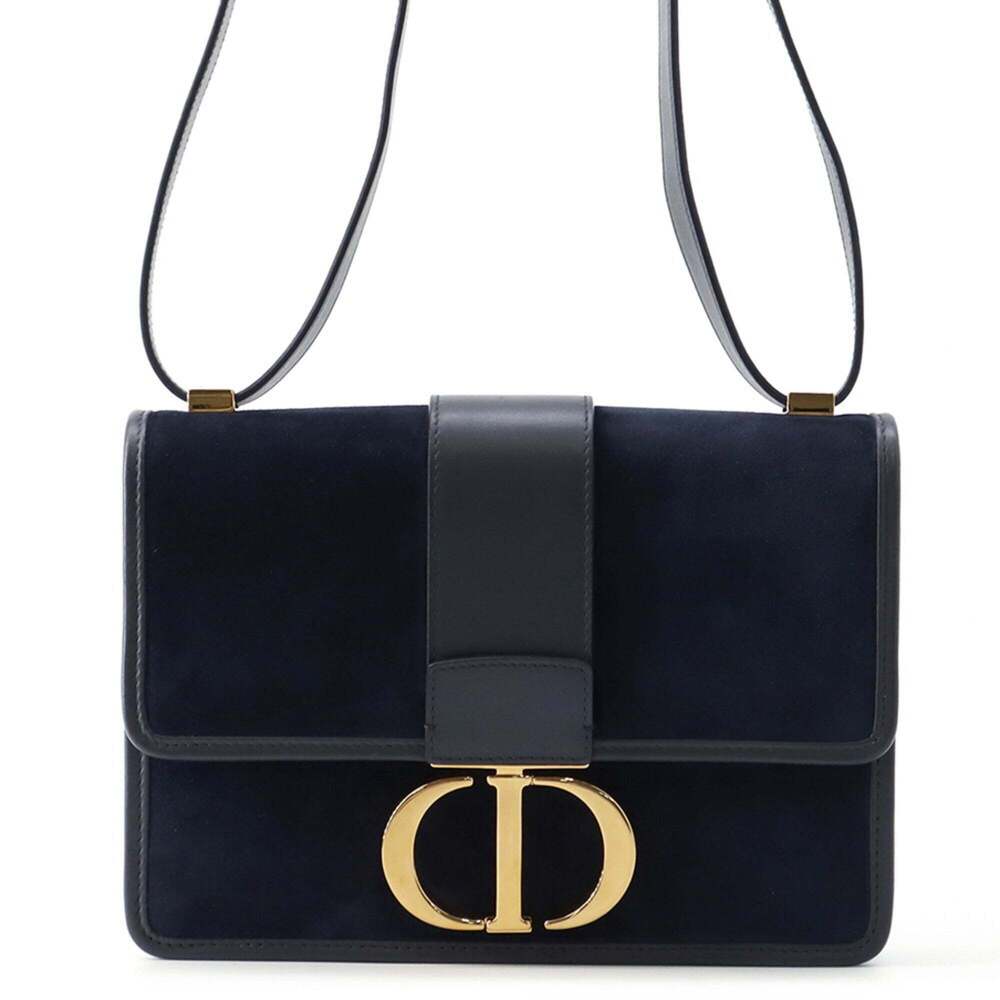 CHRISTIAN DIOR Blue Leather Shoulder Bag - Picture 1 of 15